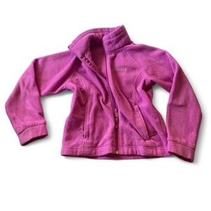 Columbia Girls Bright Magenta Fleece Jacket